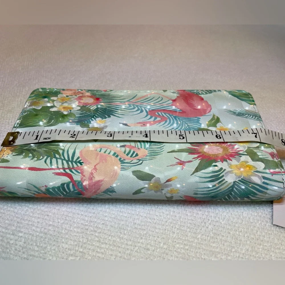 Alfa Bags Flamingo Print Wallet. Zipper Closure. NWT - Picture 8 of 13
